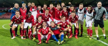 Preliminariile Campionatului European Under 21: Danemarca - Romania 3-1